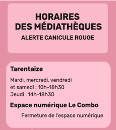 Horaires alerte canicule rouge
