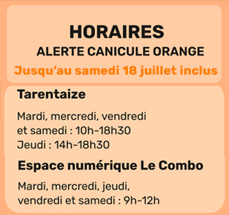 Horaires adaptés, canicule orange