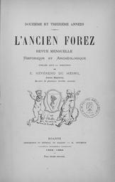 L'Ancien Forez. 12-13, 1893-1894 | 