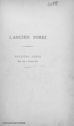 L'Ancien Forez. 2, 1883 | 