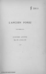 L'Ancien Forez. 6, 1888 | 