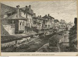 Les bords du Furens, ancien quartier des Gauds / dessin de Lancelot | Lancelot, Dieudonné Auguste (1822-1894). Illustrateur
