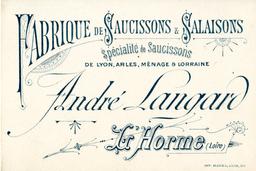 Carte publicitaire illustrée "André Langard" | 