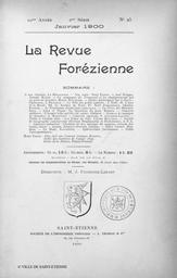 La revue forézienne. 1900, 1900 | 