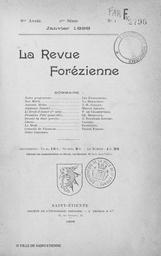 La revue forézienne. 1898, 1898 | 