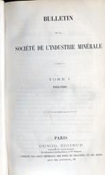 Bulletin de la Société de l'Industrie Minérale. 1, 1855-1856 | 