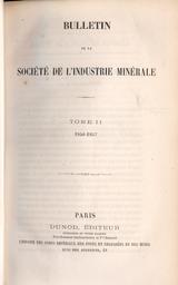 Bulletin de la Société de l'Industrie Minérale. 2, 1856-1857 | 